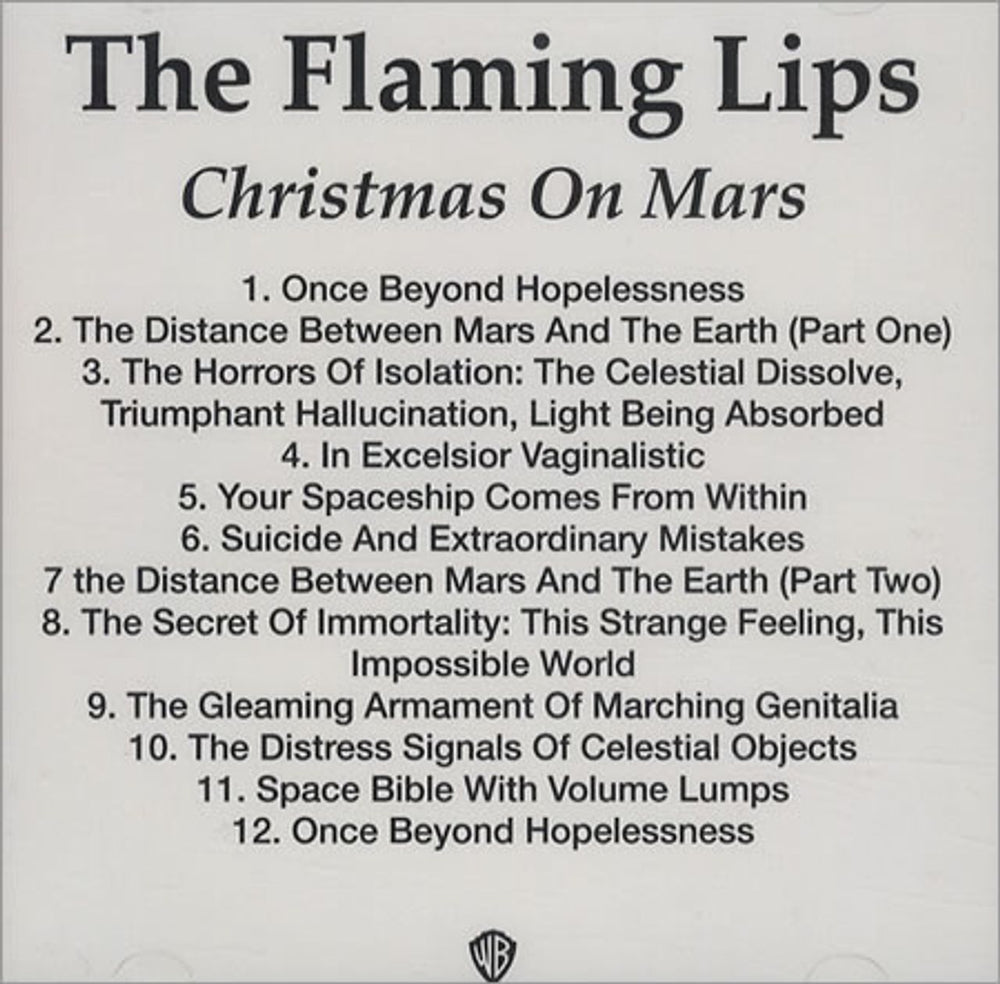 The Flaming Lips Christmas On Mars US Promo CD-R acetate CD/DVDR ACETATE SET