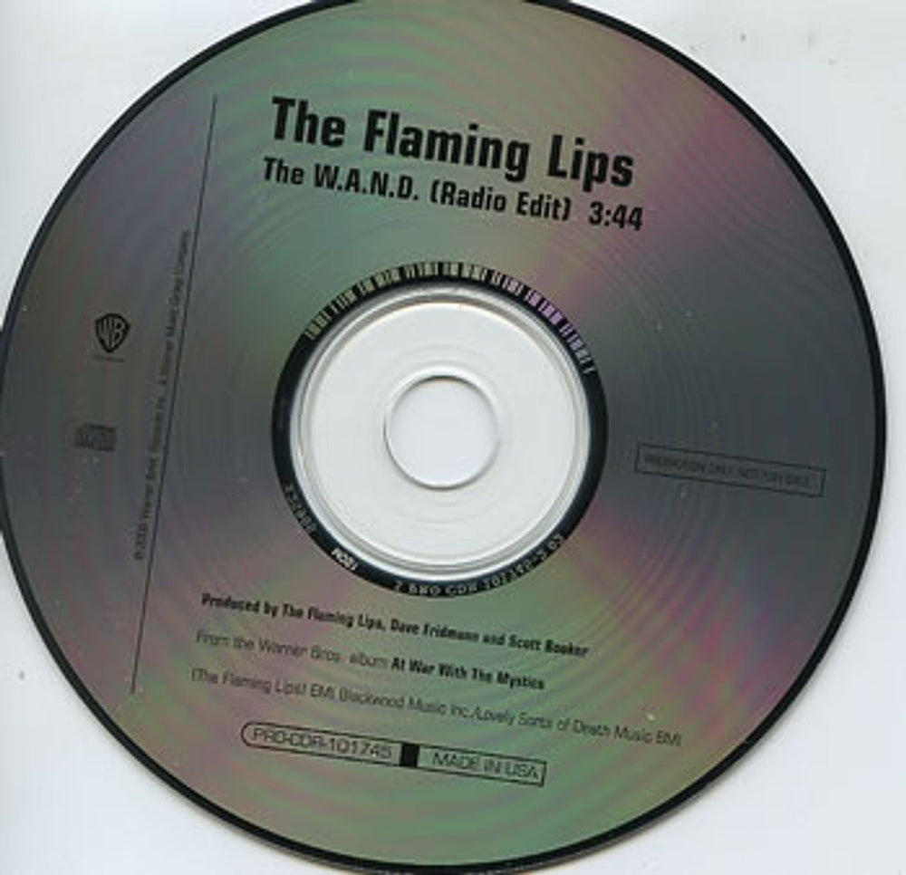 The Flaming Lips The W.A.N.D. US Promo CD single (CD5 / 5") PRO-CDR-101745