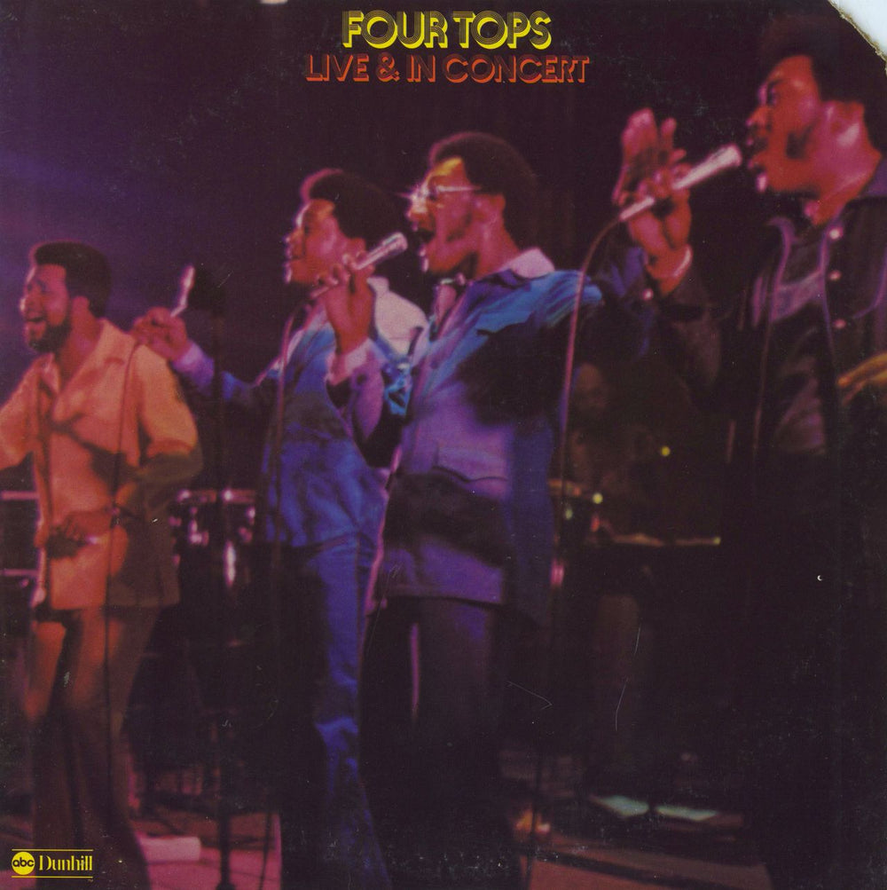 The Four Tops Live & In Concert US vinyl LP album (LP record) DSD-50188