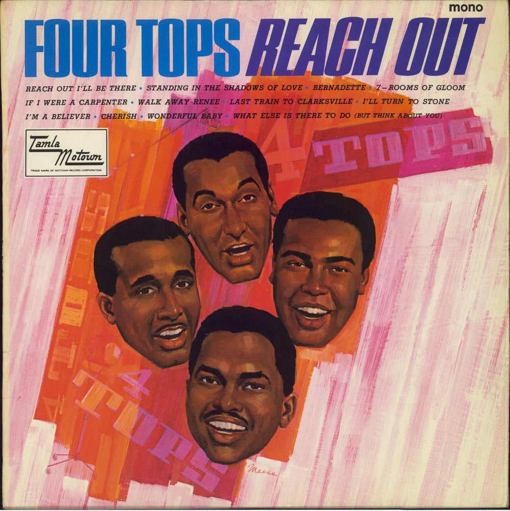 The Four Tops Reach Out - WOS UK vinyl LP album (LP record) TML11056