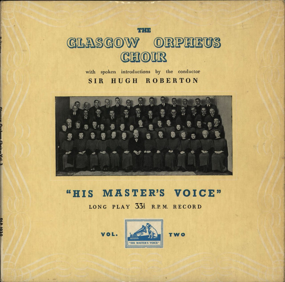 The Glasgow Orpheus Choir The Celebrated Glasgow Orpheus Choir Volume Two UK 10" vinyl single (10 inch record) DLP1020