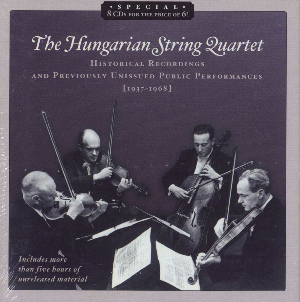The Hungarian Quartet Historical Recordings 1937-1968 US CD Album Box Set CD-1161