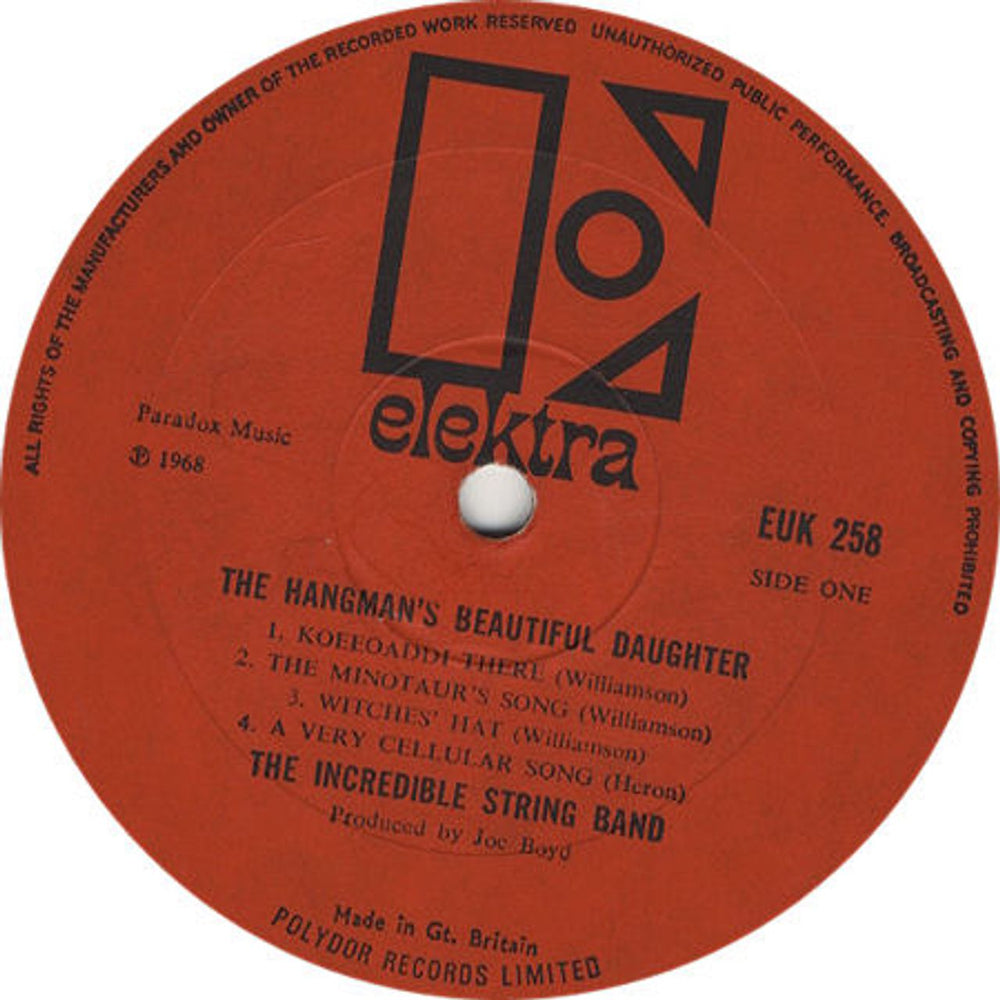 The Incredible String Band The Hangman's Beautiful Daughter + insert UK vinyl LP album (LP record) ISTLPTH435456