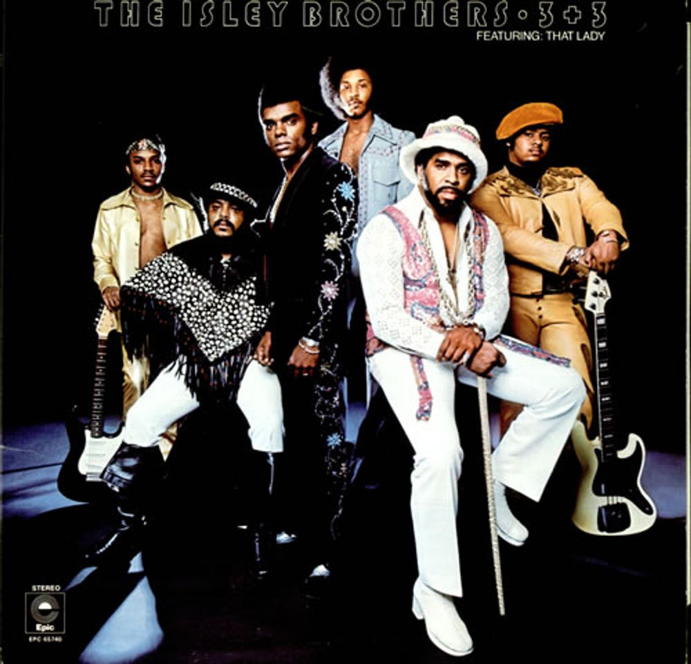 The Isley Brothers 3 + 3 - Mid '70s UK vinyl LP album (LP record) EPC65740