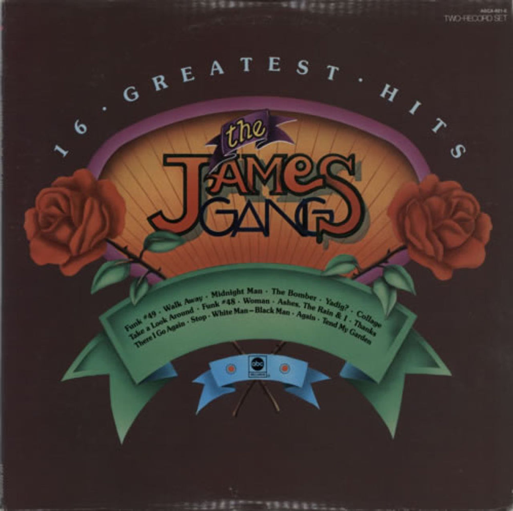 The James Gang 16 Greatest Hits US 2-LP vinyl record set (Double LP Album) ABCX-801-2