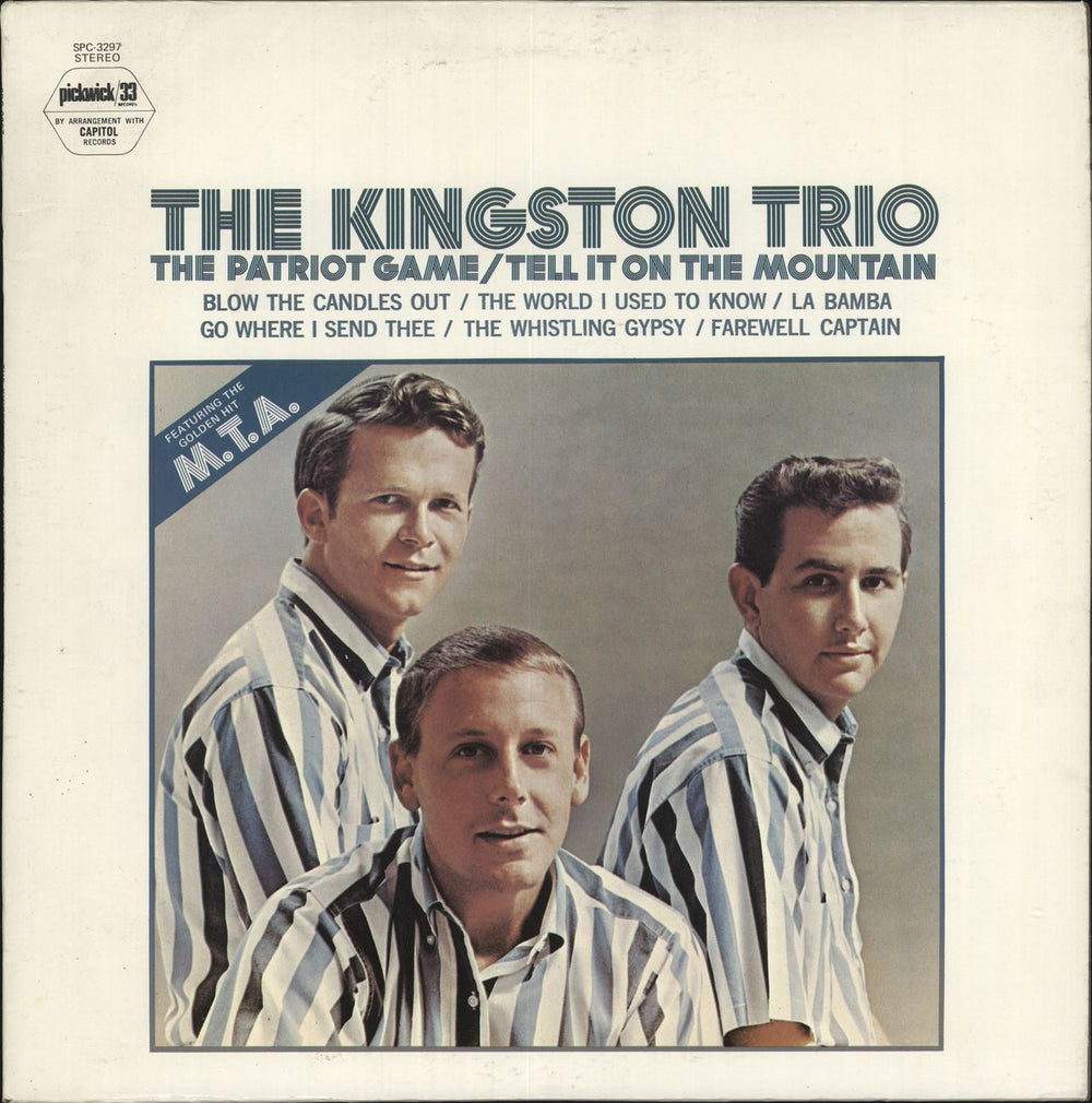 The Kingston Trio The Patriot Game US vinyl LP album (LP record) SPC-3297