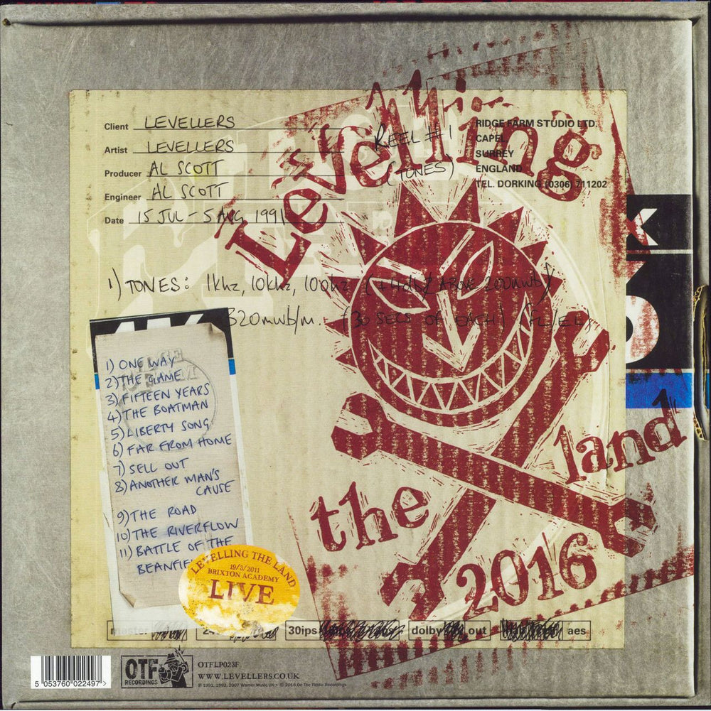 The Levellers Levelling The Land - 25th Anniversary Edition UK 2-LP vinyl record set (Double LP Album)