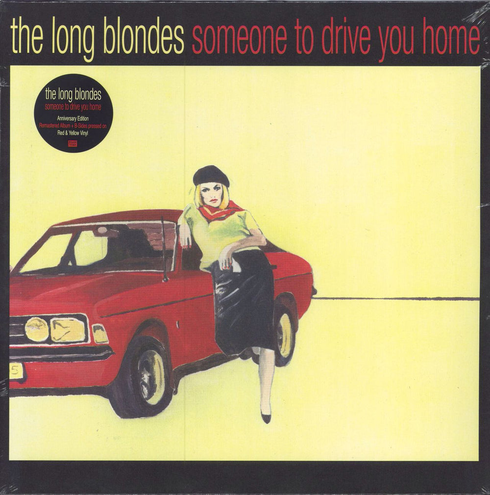 The Long Blondes Someone To Drive You Home - Red & Yellow Vinyl UK 2-LP vinyl record set (Double LP Album) RT0257LPX