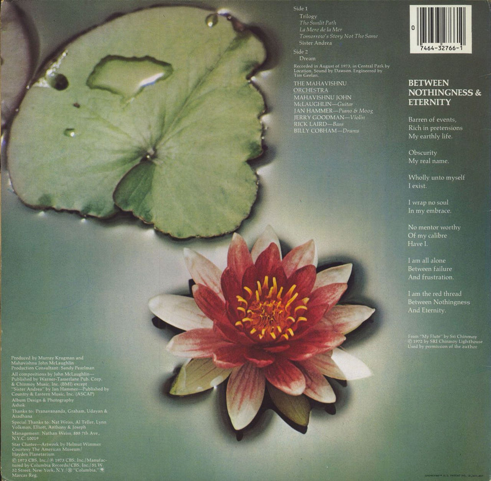 The Mahavishnu Orchestra Between Nothingness & Eternity US vinyl LP album (LP record) 074643276610