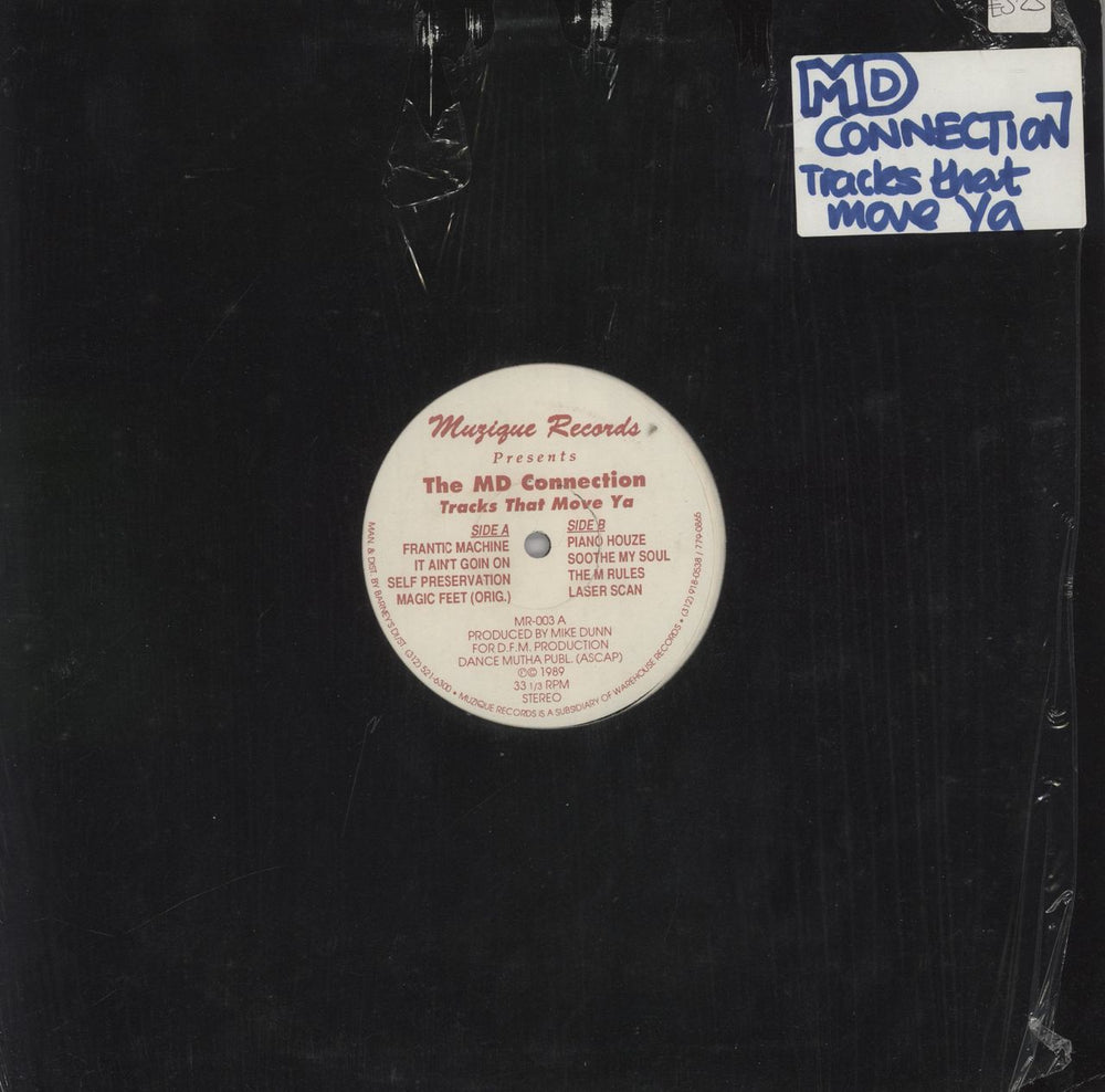 The MD Connection Tracks That Move Ya US vinyl LP album (LP record) MR-003