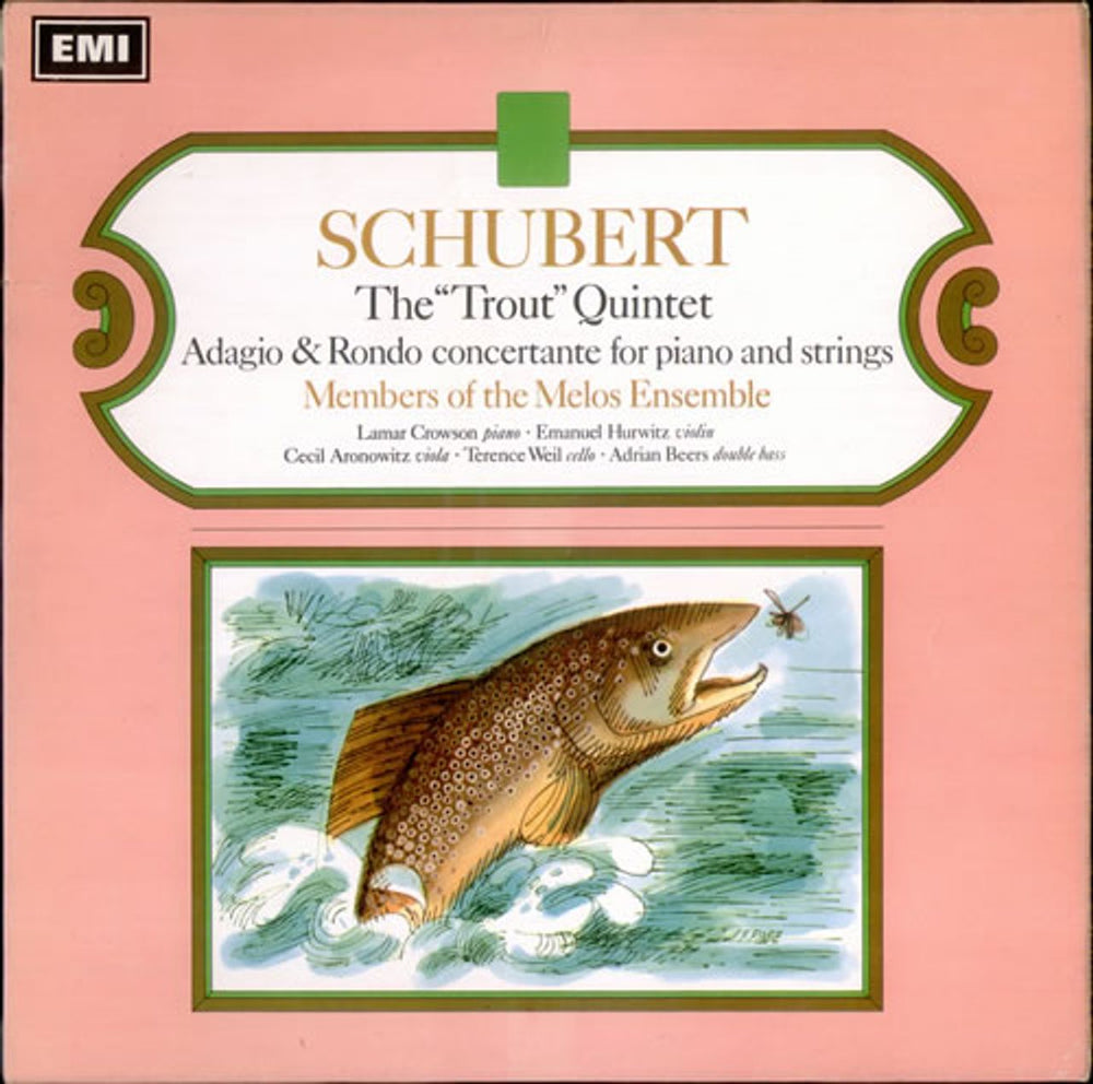 The Melos Ensemble Schubert: The 'Trout' Quintet - 1st UK vinyl LP album (LP record) ASD2328