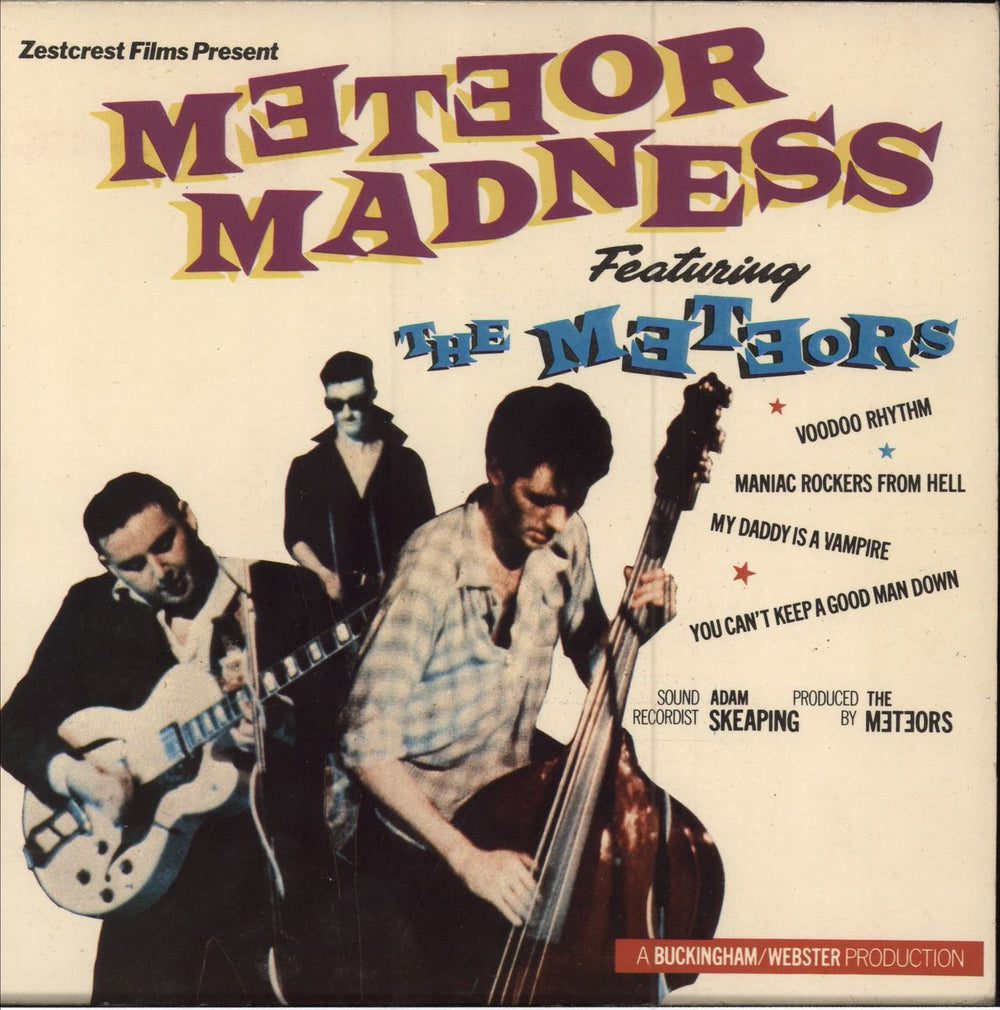 The Meteors (80s) Meteor Madness - 2nd UK 7" vinyl single (7 inch record / 45) SW65