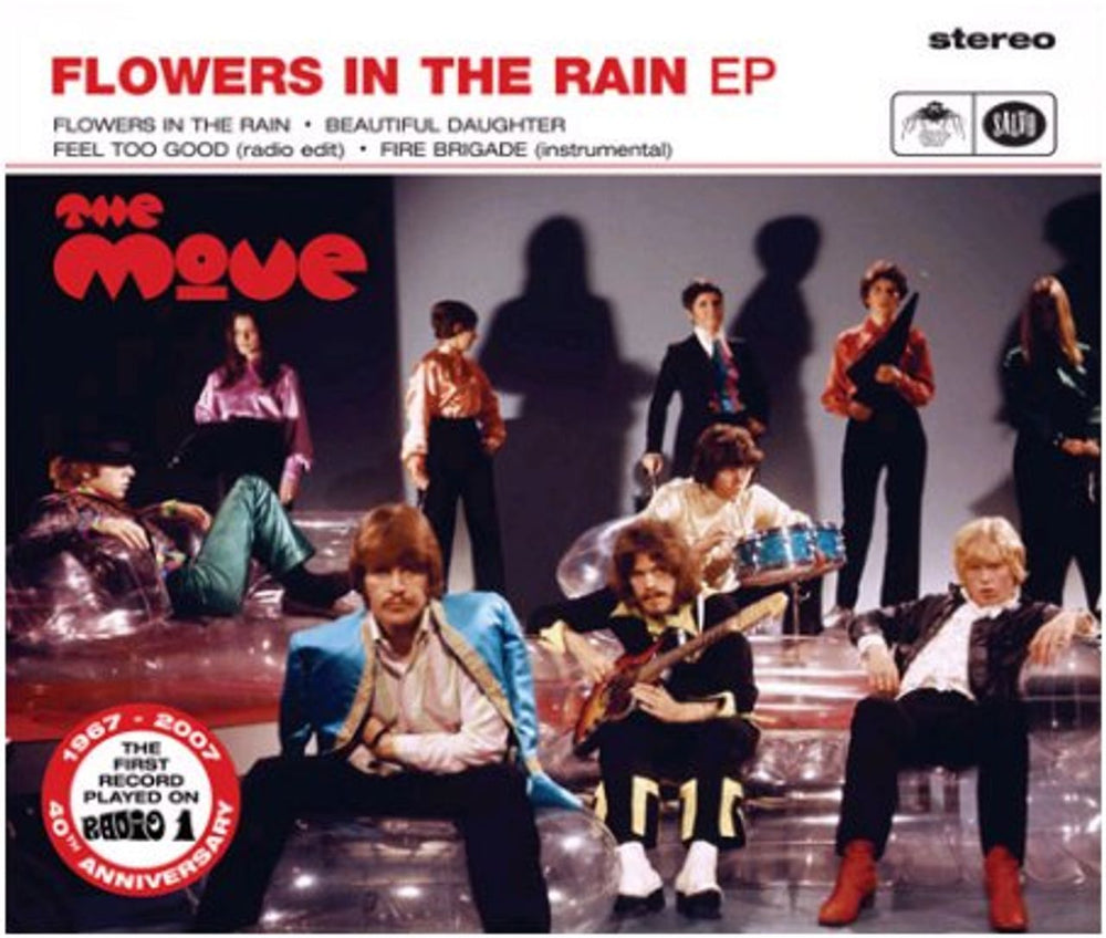 The Move Flowers In The Rain UK CD single (CD5 / 5") SALVOSCD002