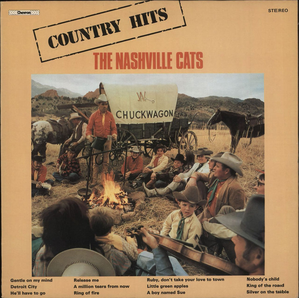 The Nashville Cats Country Hits UK vinyl LP album (LP record) CHVL076