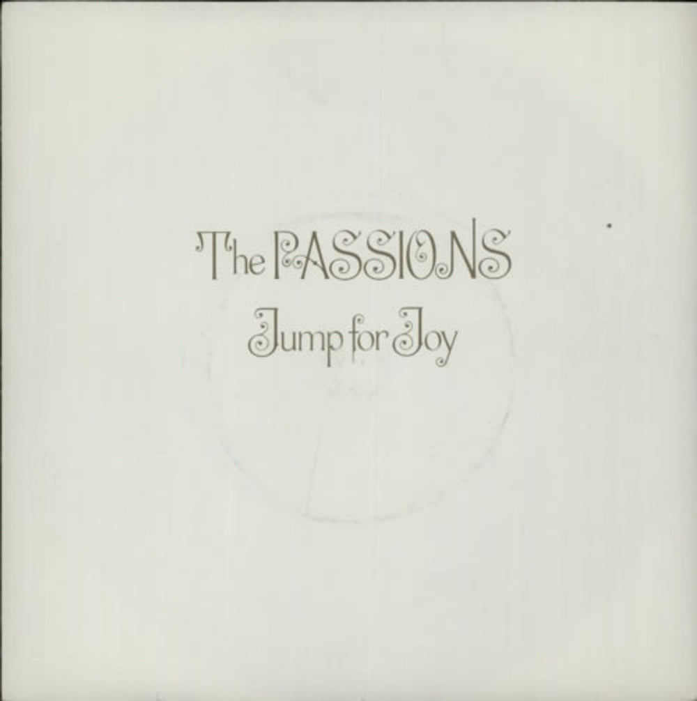 The Passions Jump For Joy UK 7" vinyl single (7 inch record / 45) POSP435