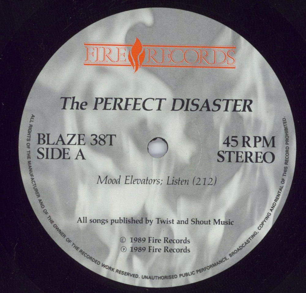 The Perfect Disaster Mood Elevators EP UK 12" vinyl single (12 inch record / Maxi-single) TJ612MO450281