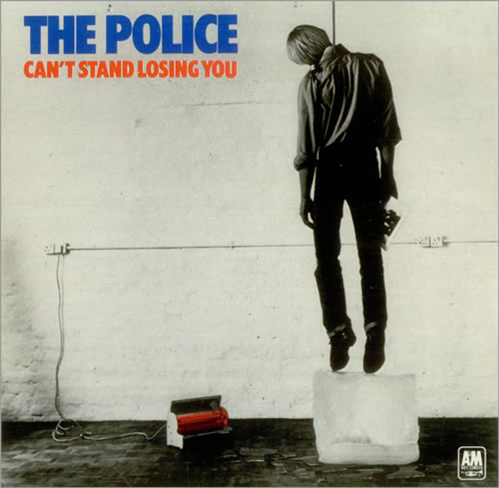 The Police Can't Stand Losing You - Dark Blue + P/S UK 7" vinyl single (7 inch record / 45) AMS7381