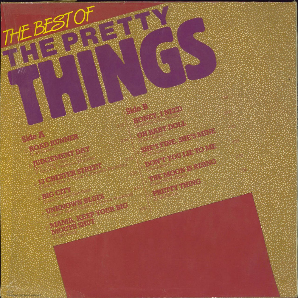 The Pretty Things The Best Of The Pretty Things Spanish vinyl LP album (LP record)