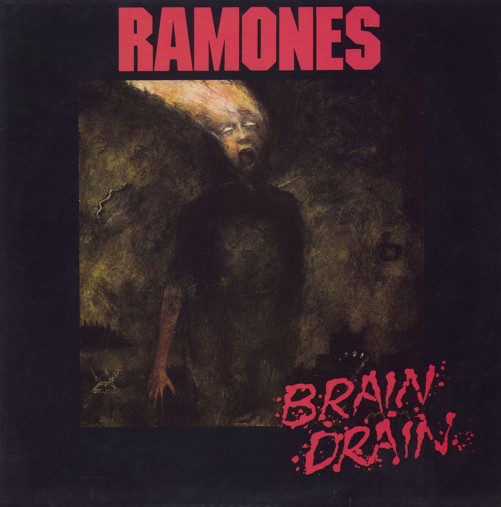 The Ramones Brain Drain - EX UK vinyl LP album (LP record) CHR1725