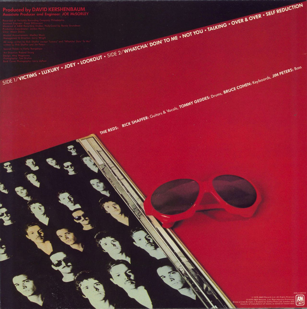 The Reds The Reds UK vinyl LP album (LP record)