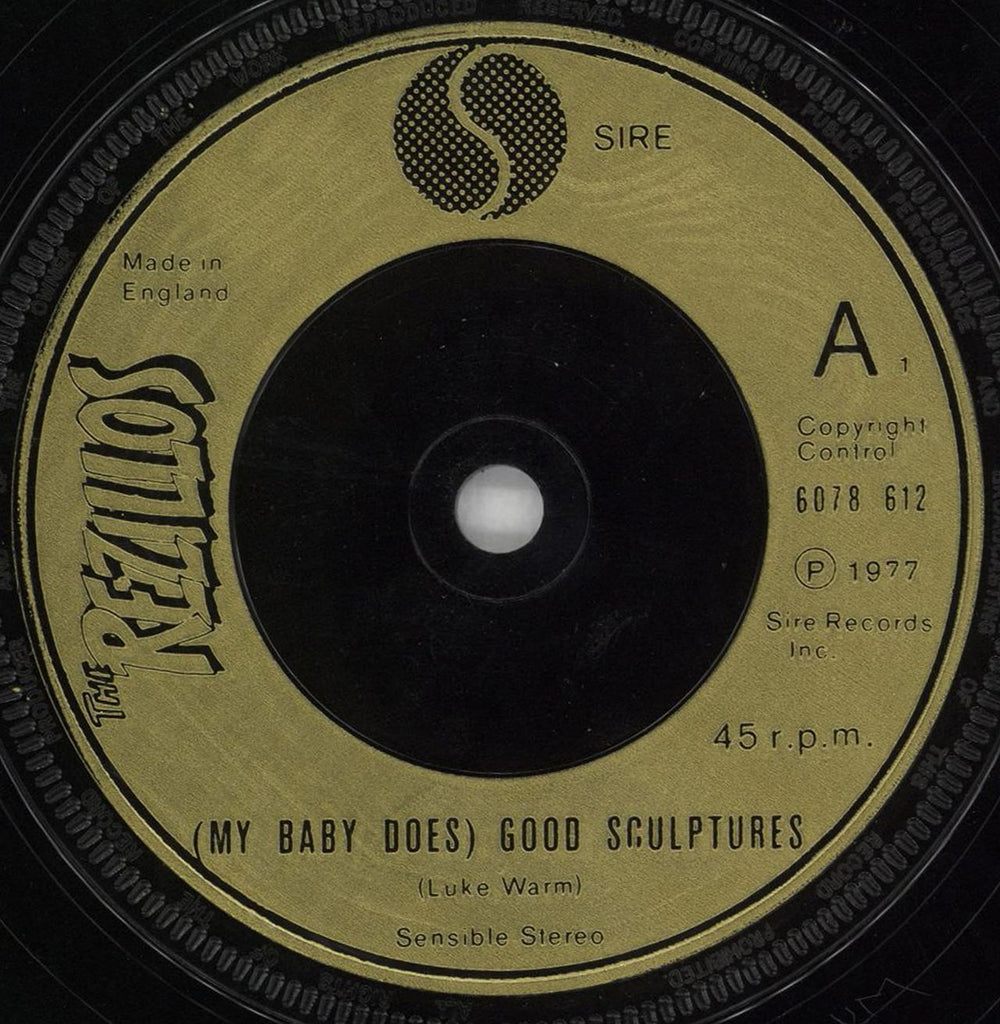 The Rezillos (My Baby Does) Good Sculptures UK 7" vinyl single (7 inch record / 45) REZ07MY447908