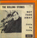 The Rolling Stones Not Fade Away - Orange & Brown p/s UK 7" vinyl single (7 inch record / 45)