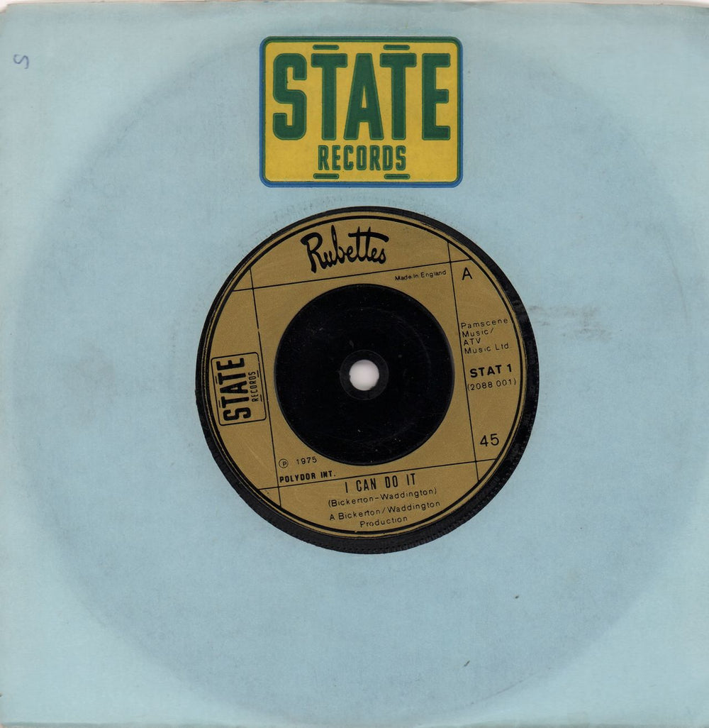 The Rubettes I Can Do It UK 7" vinyl single (7 inch record / 45) STAT1