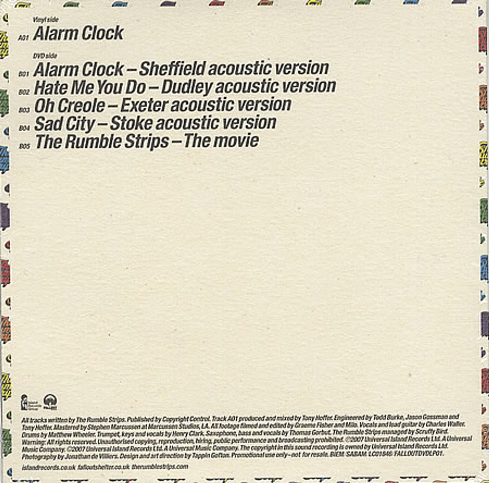 The Rumble Strips Alarm Clock - DualDisc - Sealed UK Dual Disc RE4DUAL396819
