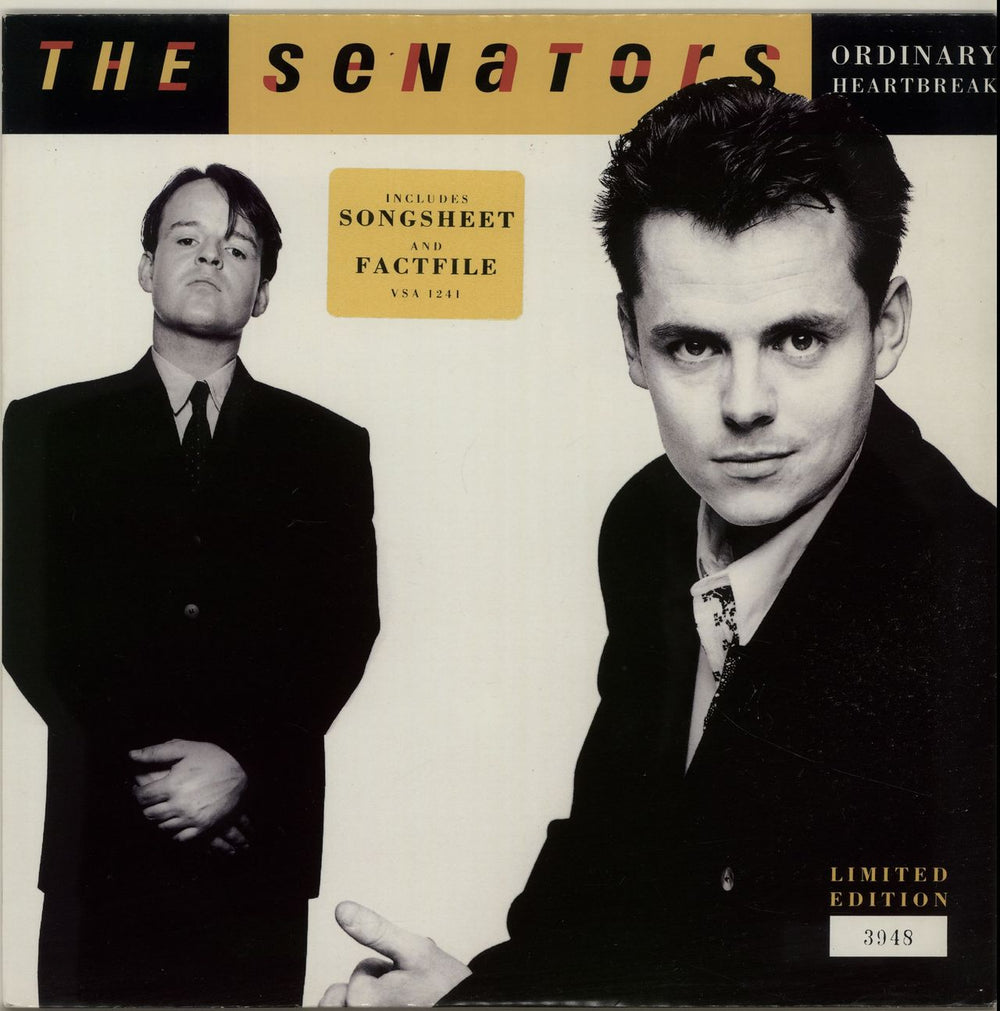 The Senators Ordinary Heartbreak UK 10" vinyl single (10 inch record) VSA1241