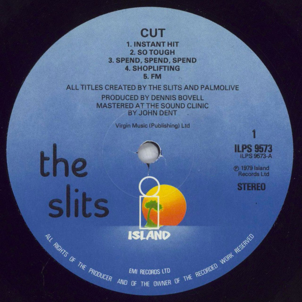 The Slits Cut - Demonstration Stamped Sleeve UK vinyl LP album (LP record) SLILPCU440608