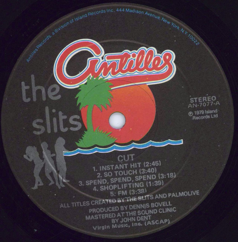 The Slits Cut US vinyl LP album (LP record) SLILPCU809881