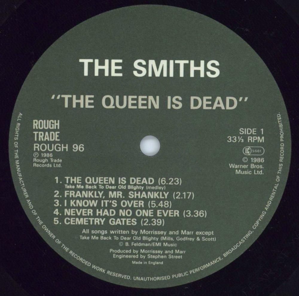 The Smiths The Queen Is Dead - EX UK vinyl LP album (LP record) SMILPTH645433