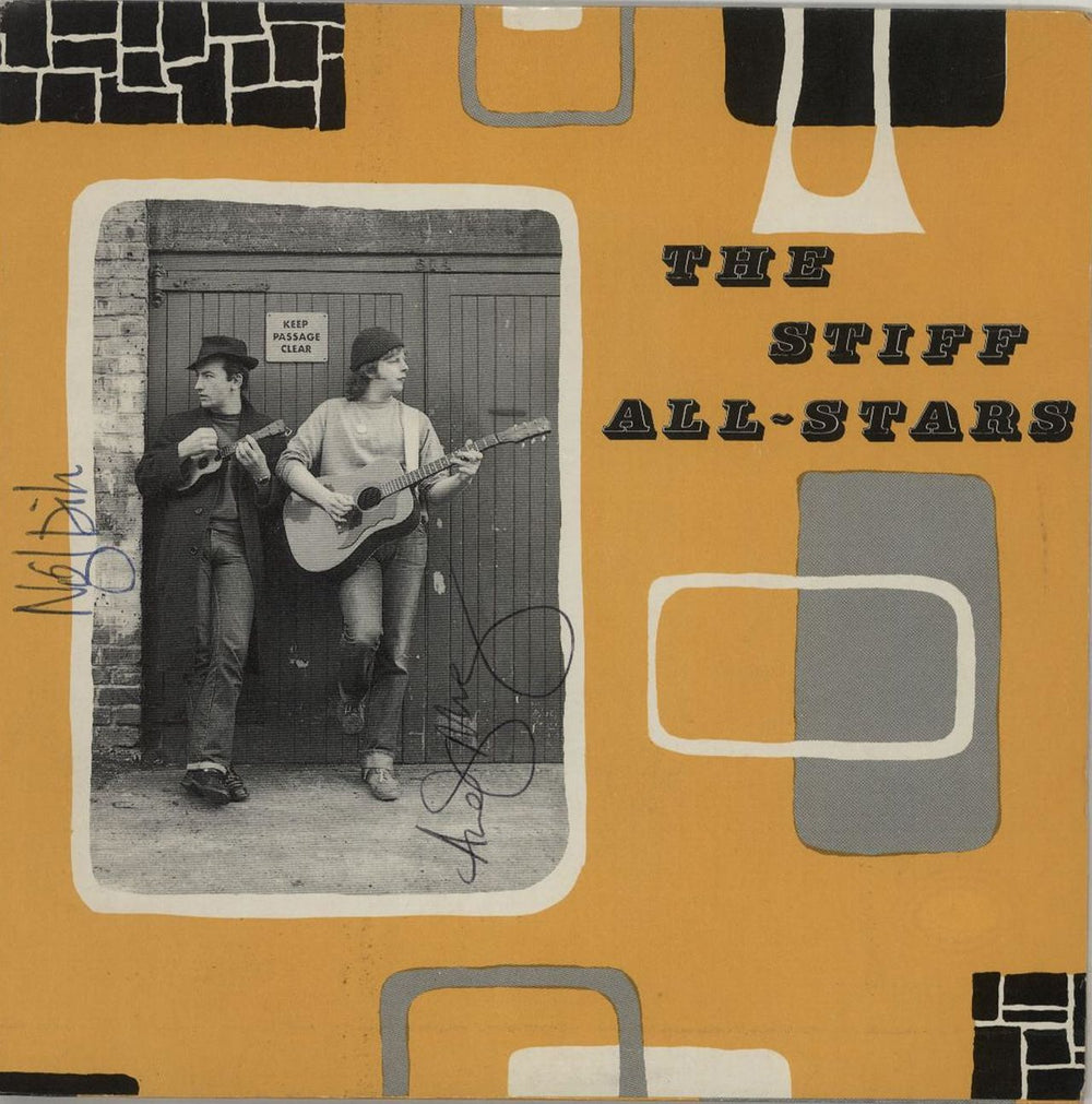 The Stiff All-Stars The Stiff All-Stars EP - Autographed UK 7" vinyl single (7 inch record / 45) NBM1