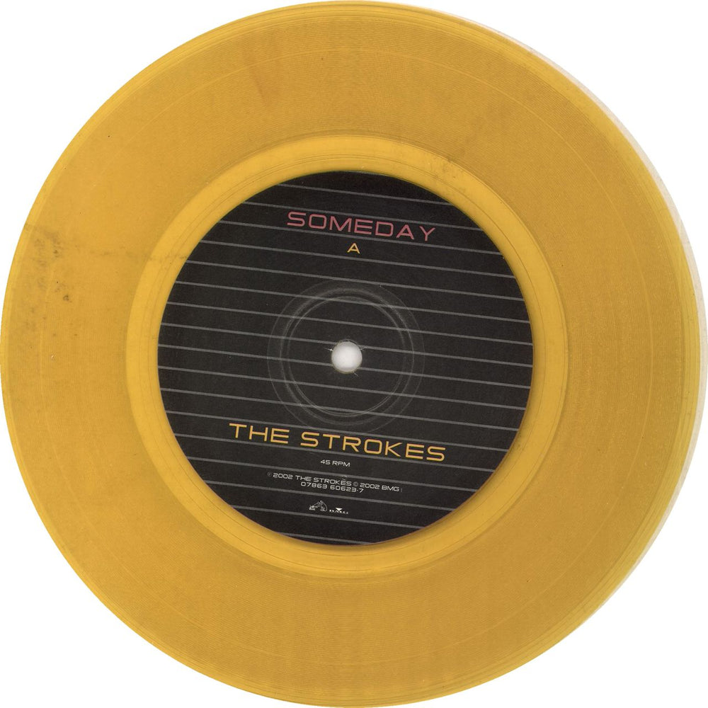 The Strokes Someday - Yellow Vinyl US 7" vinyl single (7 inch record / 45) KES07SO708611