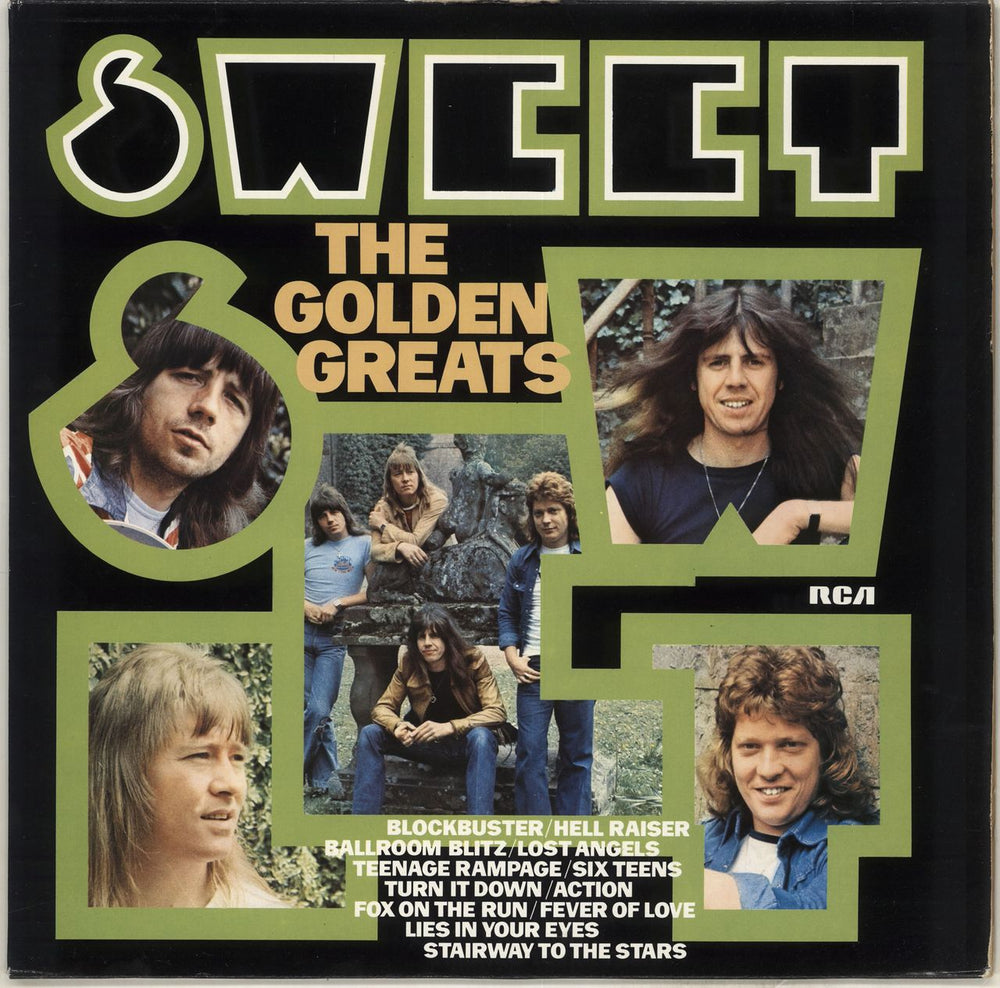 The Sweet The Golden Greats - EX UK vinyl LP album (LP record) PL25111