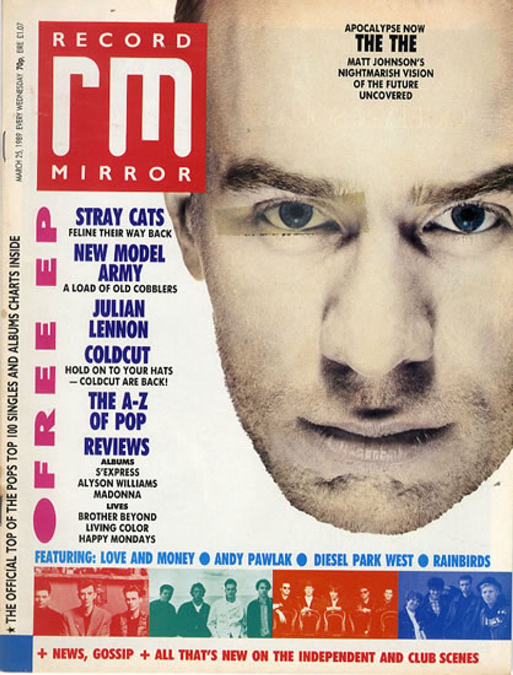 The The Record Mirror UK magazine 25 MARCH 1989
