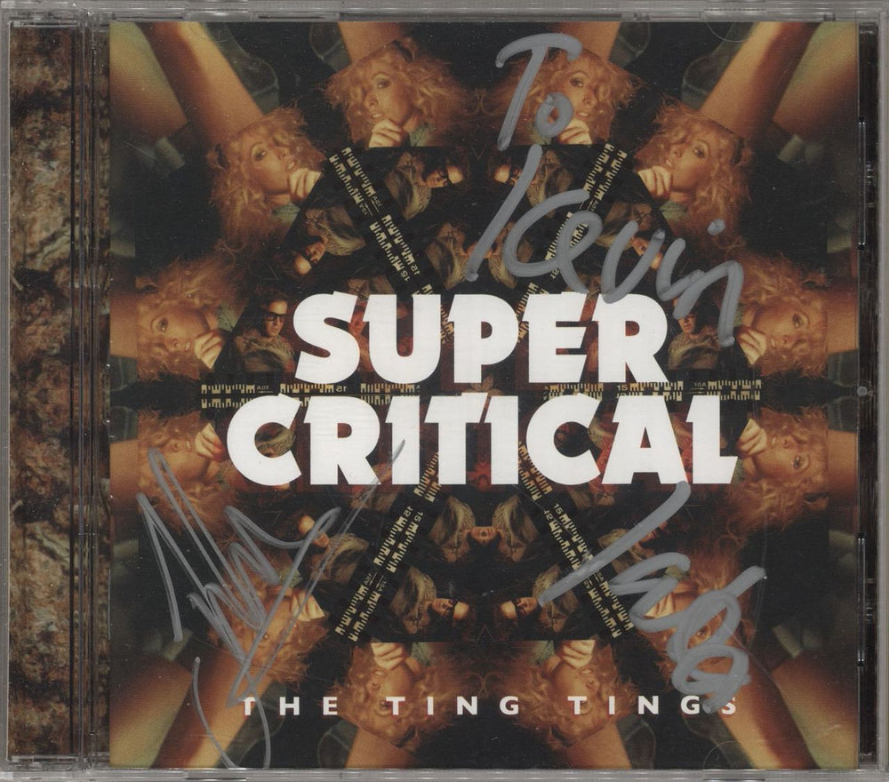 The Ting Tings Super Critical - Autographed UK CD album (CDLP) FINCA002CD