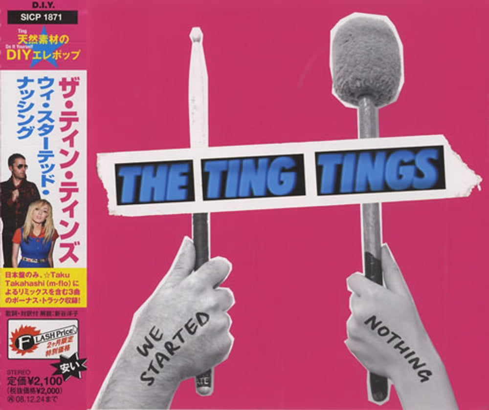 The Ting Tings We Started Nothing Japanese Promo CD album (CDLP) SICP-1871