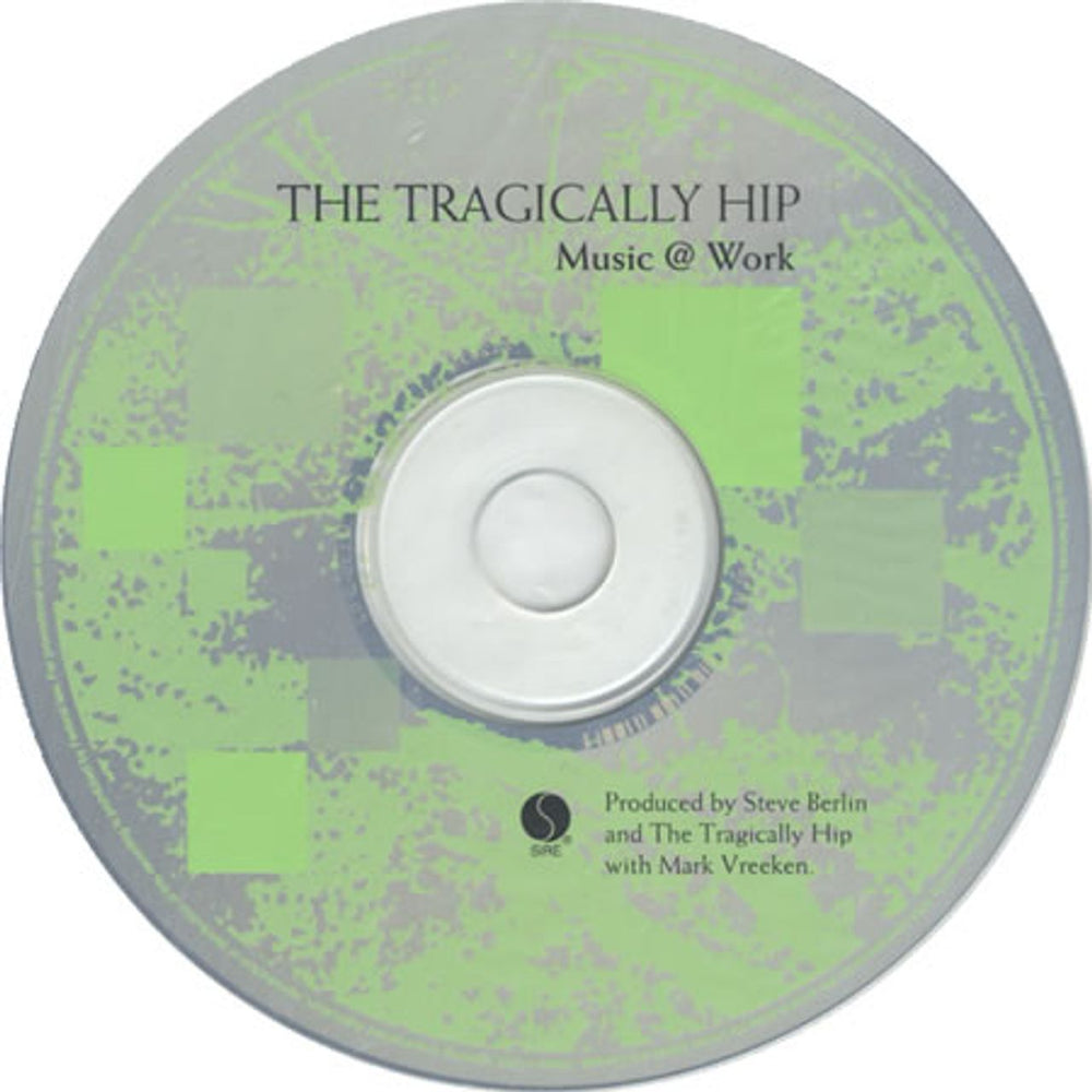 The Tragically Hip Music@Work US Promo CD album (CDLP) 31135-2A