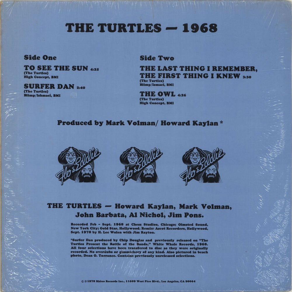 The Turtles The Turtles - 1968 US 12" vinyl picture disc (12 inch picture record)