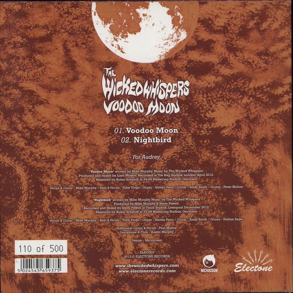 The Wicked Whispers Voodoo Moon UK 7" vinyl single (7 inch record / 45) 5024545659375