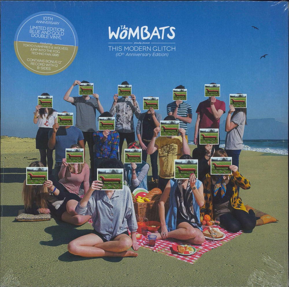 The Wombats This Modern Glitch: 10th Anniversary - Blue & Gold Vinyl - Sealed UK 2-LP vinyl record set (Double LP Album) 019029675495