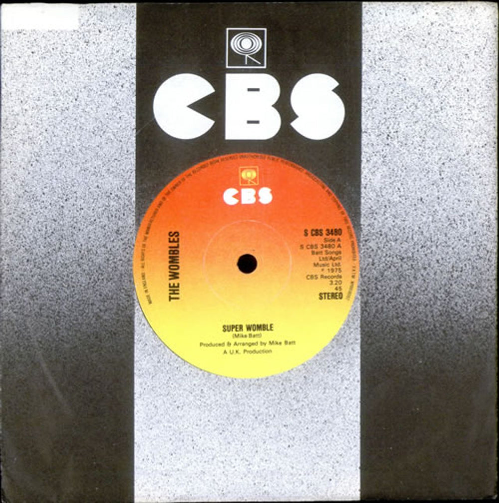 The Wombles Super Womble - Solid UK 7" vinyl single (7 inch record / 45) SCBS3480