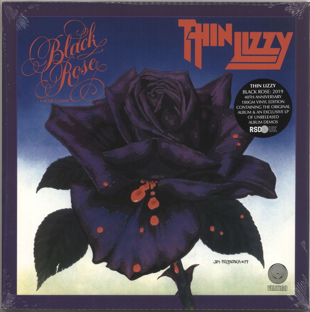 Thin Lizzy Black Rose A Rock Legend - RSD19 - 180gm Vinyl - Sealed UK 2-LP vinyl record set (Double LP Album) 7720796