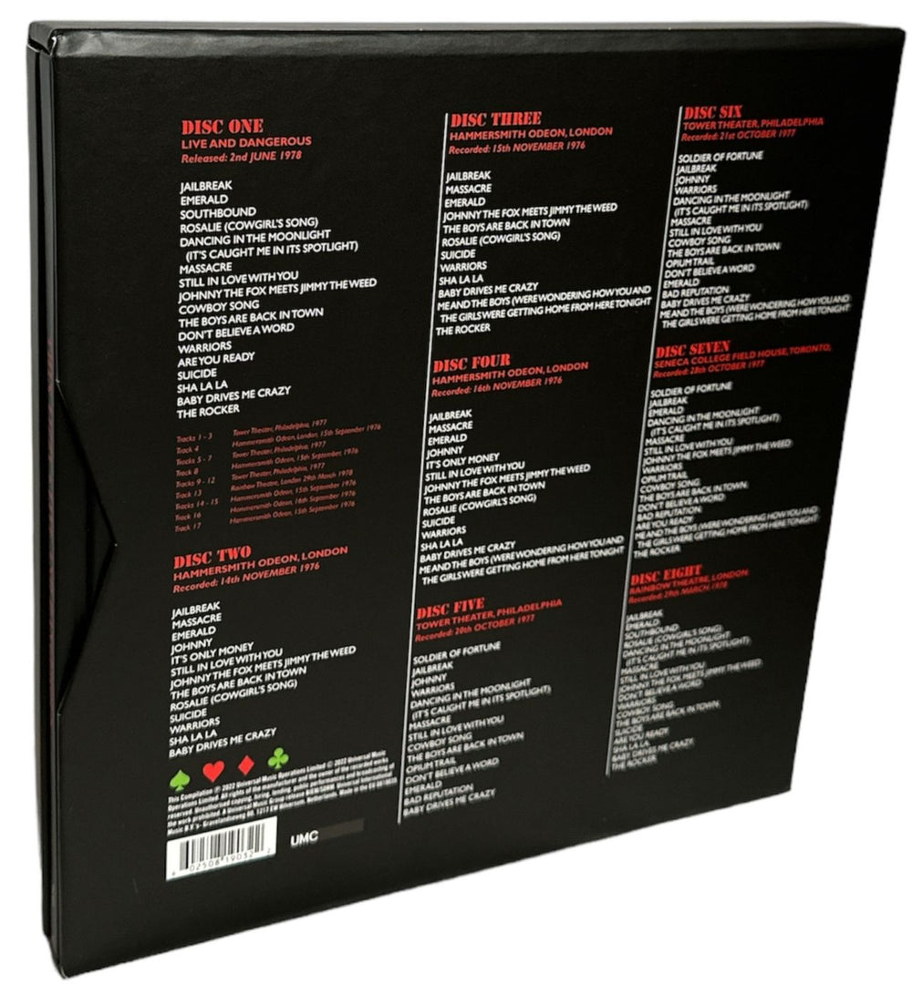 Thin Lizzy Live And Dangerous - Expanded 8-CD Super Deluxe Edition - Sealed UK CD Album Box Set 602508190322