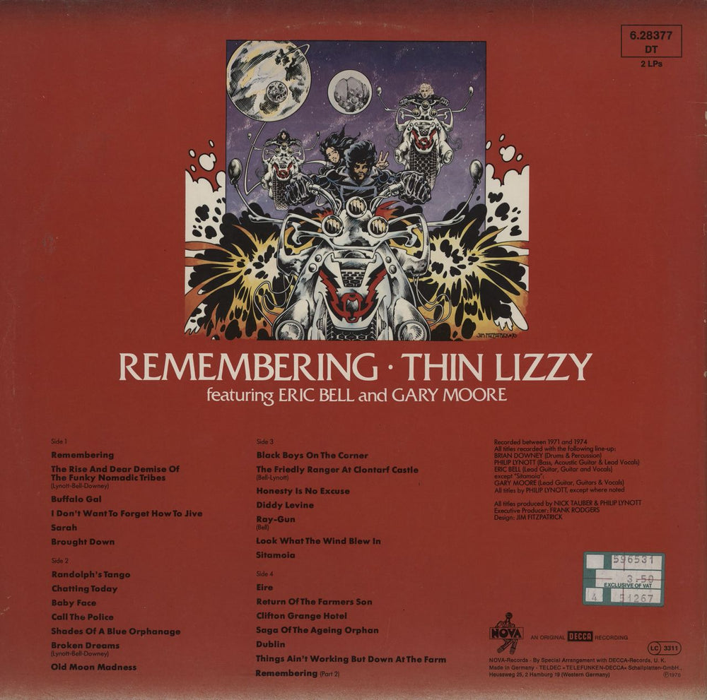 Thin Lizzy Remembering German 2-LP vinyl record set (Double LP Album)