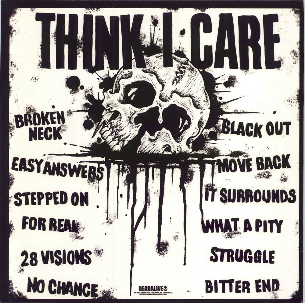 Think I Care Think I Care US vinyl LP album (LP record)