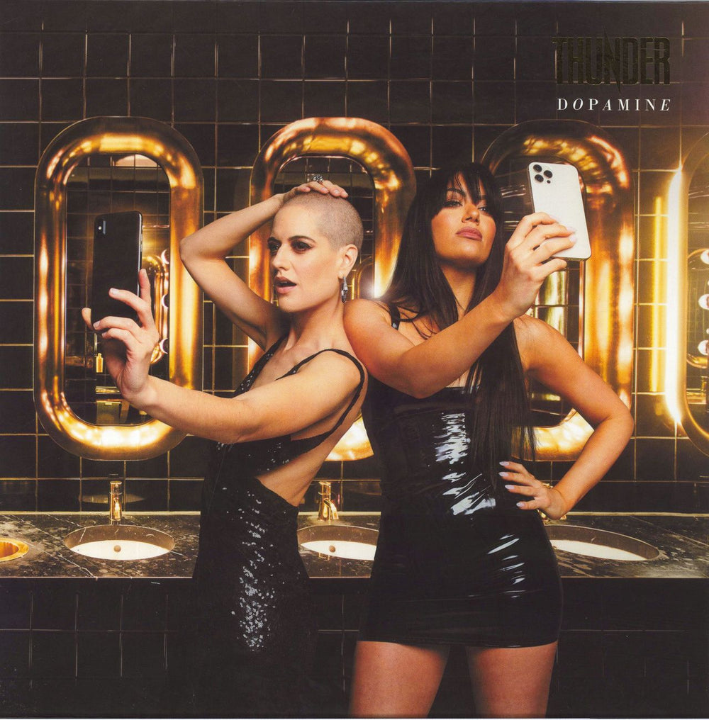 Thunder Dopamine - White & Brown Vinyl UK 2-LP vinyl record set (Double LP Album) BMGCAT570DLP