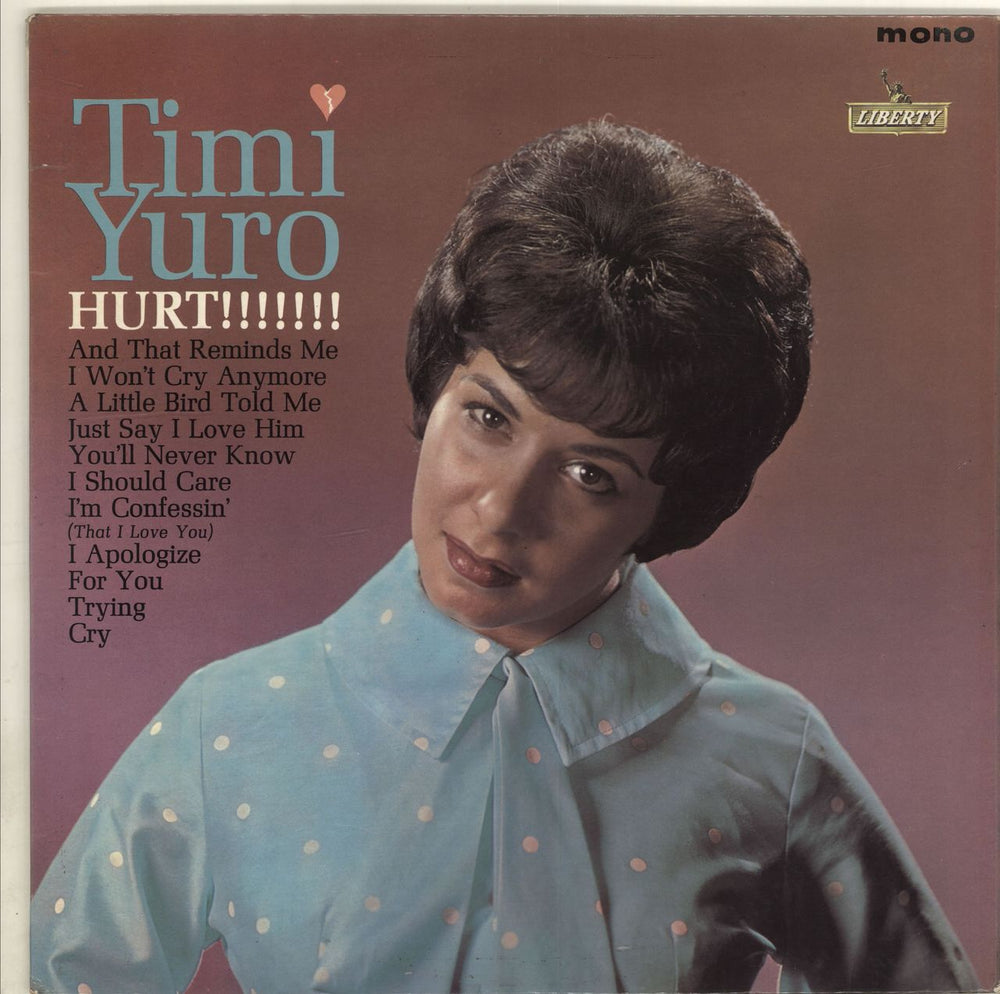 Timi Yuro Hurt!!!!!!! UK vinyl LP album (LP record) LBY1247