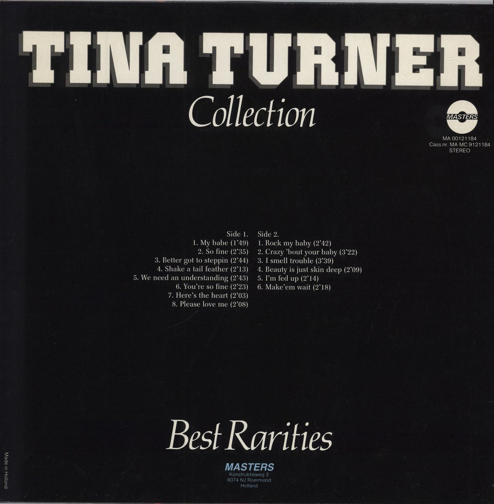 Tina Turner Tina Turner Collection: Best Rarities Dutch vinyl LP album (LP record)